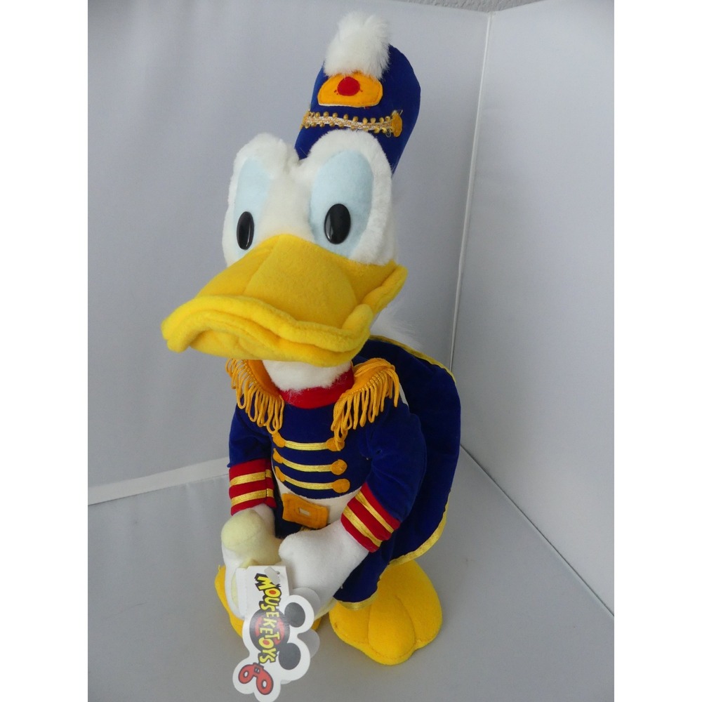 Disney Mouseketoys Donald Duck Nutcracker Plush Blue Velvet Uniform 16" w/Tags